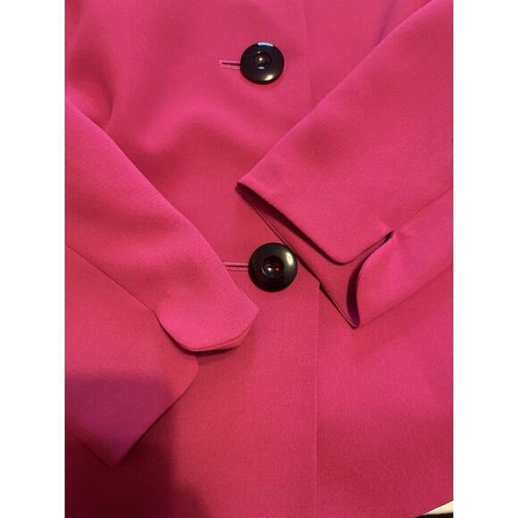 LE SUIT. Deep Pink Lined Long Sleeve Jacket. Size 10 Workwear. Formal Business - Picture 9 of 10